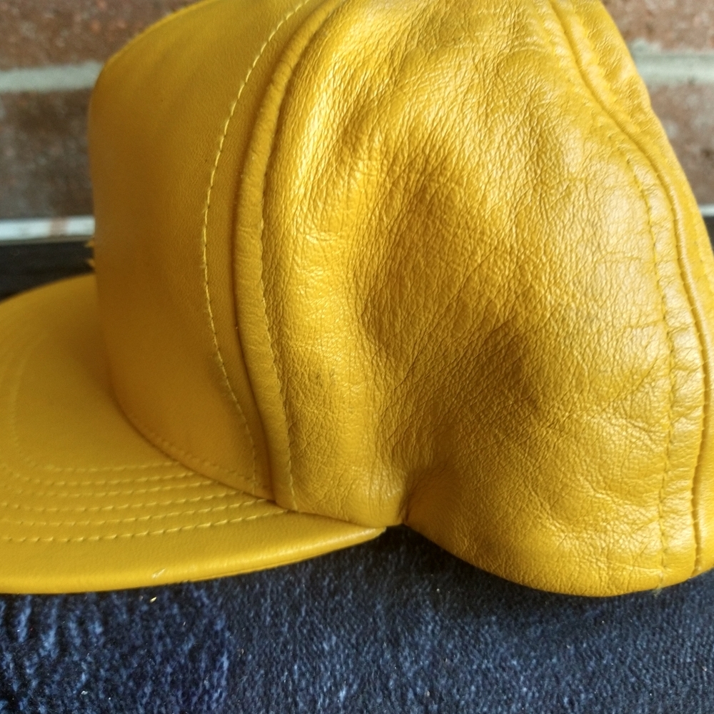 Supreme leather flat brim hat with gold box logo - Picture 6 of 13